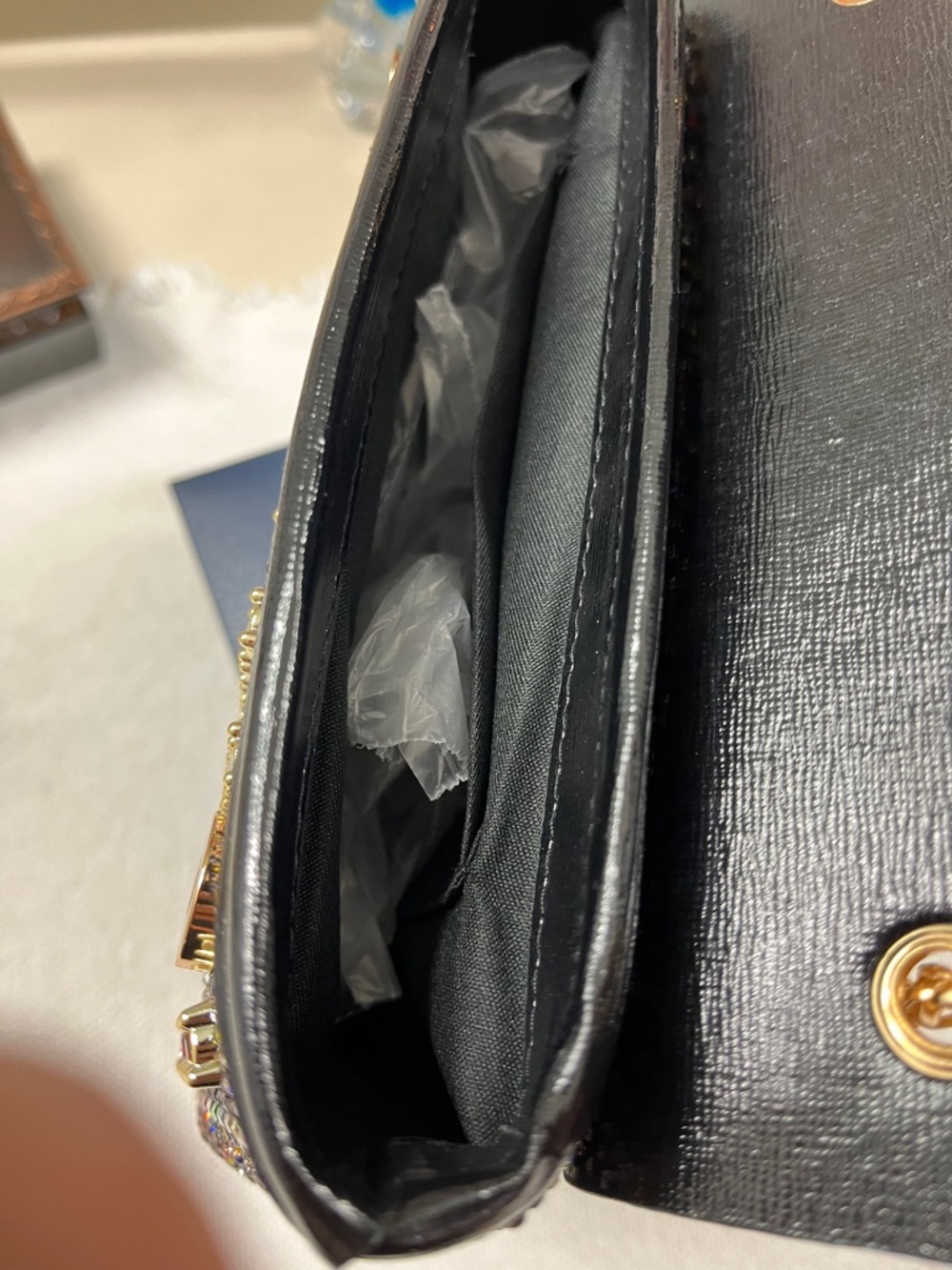 Contemporary Multi Colored Rhinestone Mini Crossover-New - Picture 6 of 11